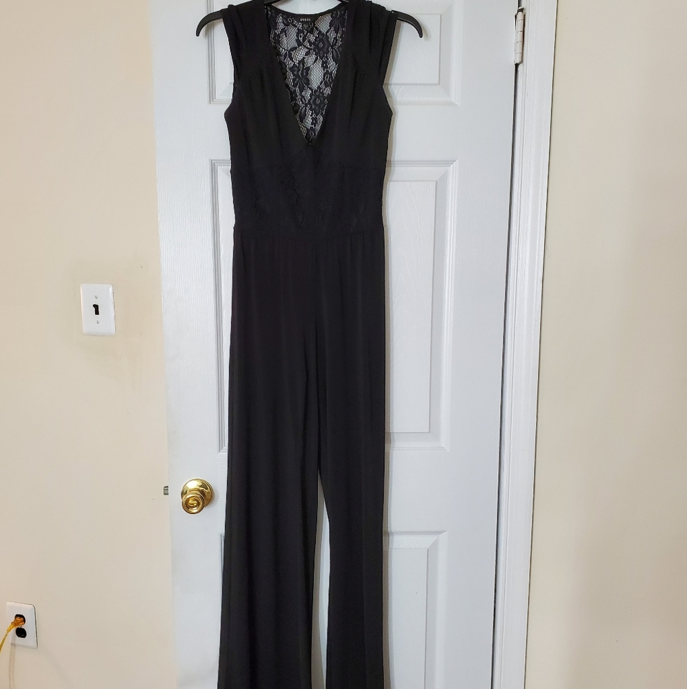 Guess black jumpsuit sz s